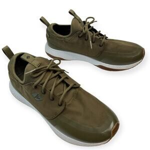 Sperry Men’s Olive Green Lace Up Sneakers Comfort Shoes Size 10.5